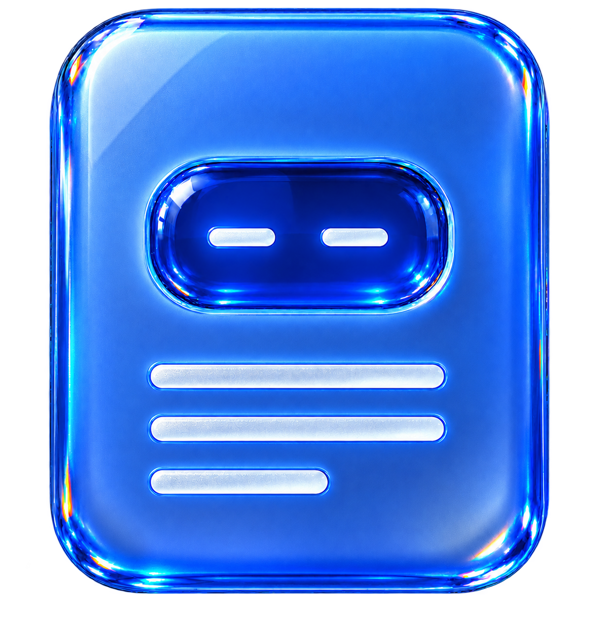 Glass - Squinting Eyes logo concept